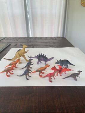 Assorted Kids Dinosaur Toy Figures - Multicolor Set